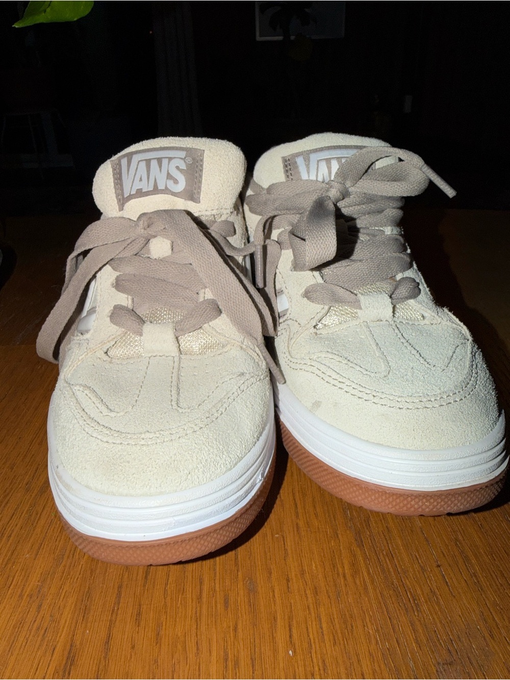 Vans Suede Sneakers in Light Beige with Gum Sole - Picture 2 of 5
